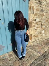 Charger l&#39;image dans la galerie, Jean wide leg avec revers LUMEA (34 au 42)