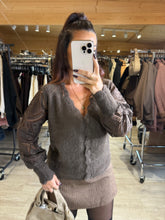 Charger l&#39;image dans la galerie, Gilet tout doux café DONNA (34 au 40)