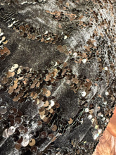 Charger l'image dans la galerie, Robe noir velours avec sequin NALA (36 au 48)