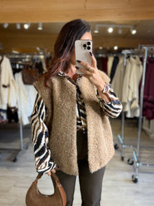 Gilet sans manches camel YOU (34 au 44)