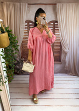 Charger l'image dans la galerie, Robe loose motif Vichy MIEL (36 au 42 ) New