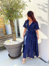 Charger l'image dans la galerie, Robe bleu marine AMOR ( 40 au 48 )