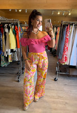 Charger l&#39;image dans la galerie, Pantalon jaune/rose ELLY (S,M,L)