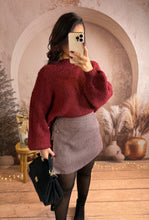 Charger l&#39;image dans la galerie, Jupe short bordeaux SANTA (34 au 48)⭐️