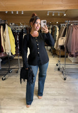 Charger l&#39;image dans la galerie, Gilet noir KLERVIE (34 au 40)