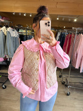 Charger l'image dans la galerie, Gilet sans manches motif liberty, rose MAJA (34 au 46)