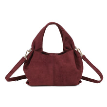 Charger l&#39;image dans la galerie, Sac effet daim bordeaux JACKIE