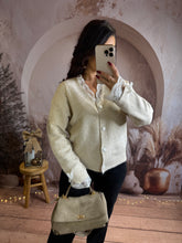 Charger l&#39;image dans la galerie, Gilet beige dentelle blanche ILONA (34 au 48)⭐️