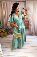 Charger l'image dans la galerie, Robe vert d'eau AMOR (34 au 48)
