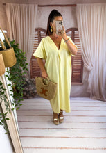 Charger l'image dans la galerie, Robe loose col v jaune ANÉ (36 au 46) New
