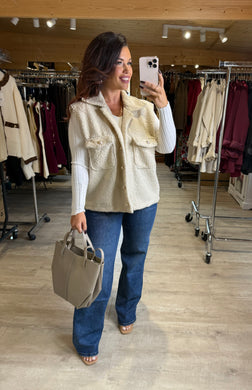 Gilet moumoute sans manches JASMINE (36 au 44)