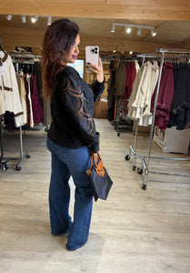 Gilet tout doux noir DONNA (34 au 46)