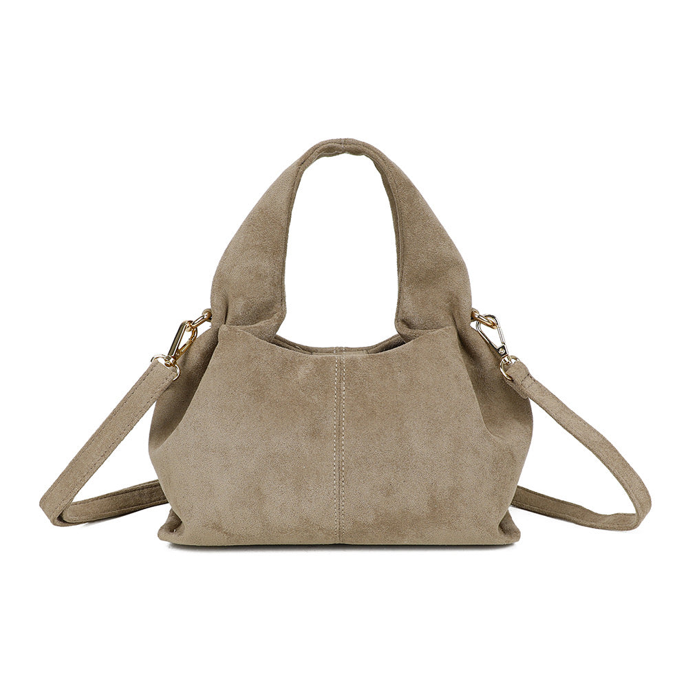 Sac effet daim taupe JACKIE