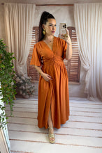 Charger l'image dans la galerie, Robe terracota AMOR (40 au 48)( reste taille 46 )