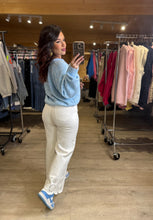 Charger l'image dans la galerie, Gilet tout doux bleu DALHIA (34 au 48)