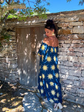 Charger l'image dans la galerie, Robe col bardot motif soleil MISA  (36 au 46)