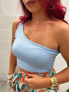 Top Livia bleu clair