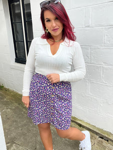 Jupe violette Mina