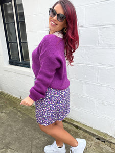 Jupe violette Mina