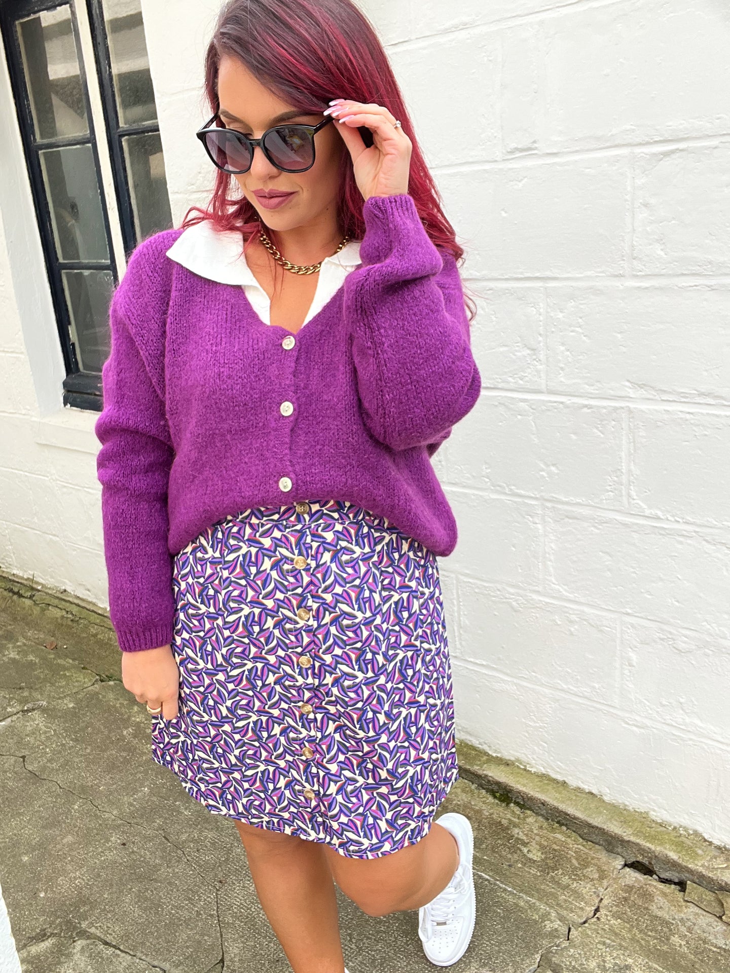 Jupe violette Mina
